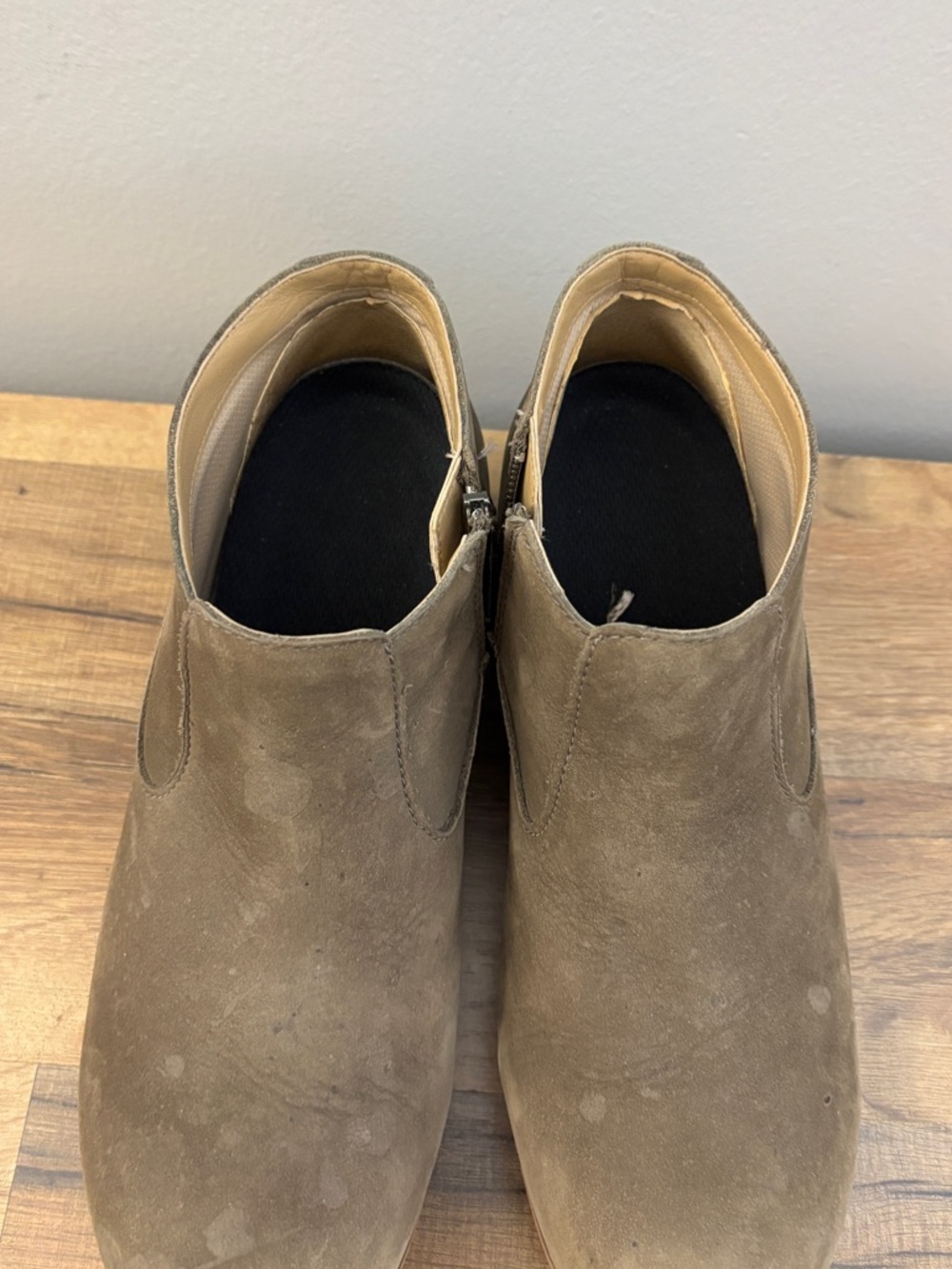 Dansko Charlene Wedge Heel Ankle Bootie Green Milled Nubuck - Picture 5 of 10